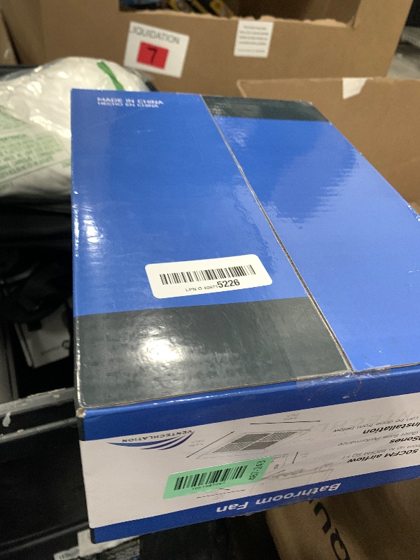 Photo 1 of (see all images) VENTECHLATION Bathroom Exhaust Fan 50CFM 1.0Sone, Quiet Bath Fan with 3inch duct for Bathroom Ceiling, Energy-Saving