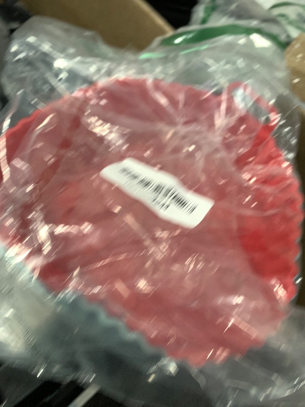 Photo 1 of 2 Pack Air Fryer Silicone Liners for 5 QT or Bigger,Silicone Air Fryer Liners Inserts,Replacement of Flammable Parchment Paper,Reusable Baking Tray Oven Accessories,Red+Blue(Top8.66in, Bottom7.48in)