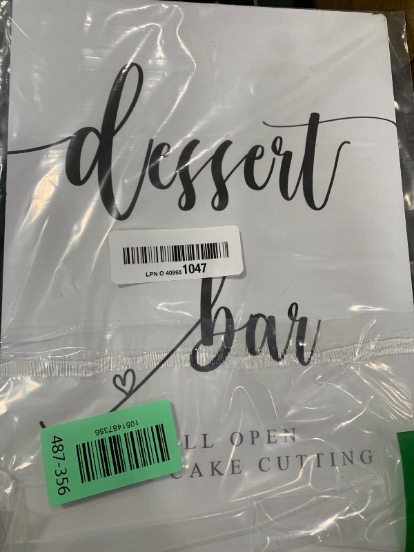 Photo 1 of ***MISSING CAKE STAND*** Dessert Bar Sign, 8×11 Inches Wooden Sign With Stand, Minimalist Modern Dessert Table Sign for Wedding Favor,Bridal Shower, Wedding Reception, Event Party Favor Supplies-10