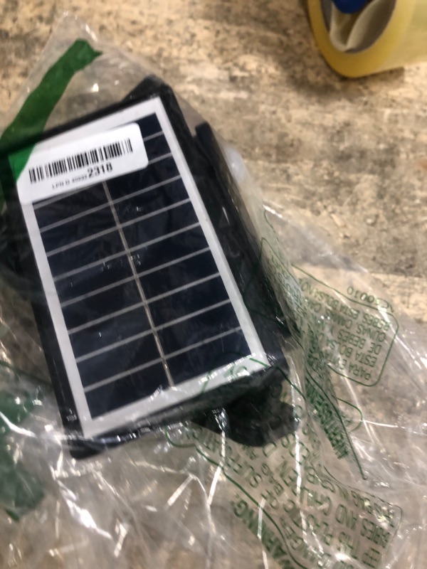 Photo 1 of *** PARTIAL SET *** 6000LM Solar Lights Outdoor, 5 Heads Solar Security Lights with Remote Control, IP65 Waterproof Motion Sensor Lights 3 Modes Flood Lights for Wall, Porch, Yard, Outside, 2 Pack