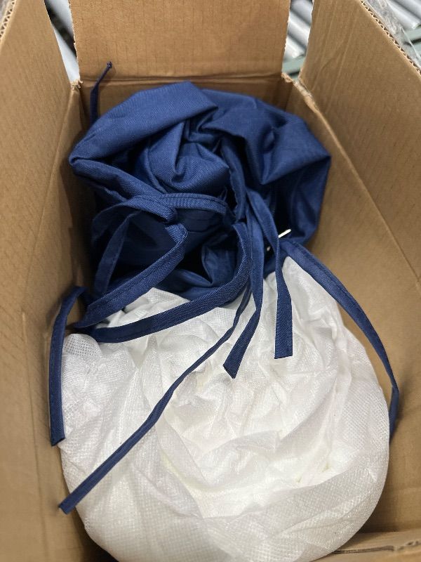 Photo 1 of ** PARTIAL SET ** Outdoor Chair Cushions Set of 4: Waterproof & Fade Resistant Patio Furniture Cushions - 17L x 16W x 2H Inch Non Slip Round Corner Seat Cushion Pads with Removable Cover for Garden Yard Lawn, Navy