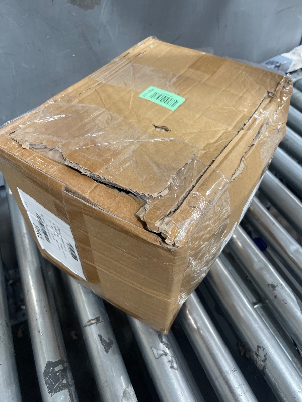 Photo 1 of *** ONE USED TIRE 3 NEW**** 4.10/3.50-4 Flat-Free Rubber Tires and Wheels 10'' Solid Wheels with 5/8" Axle & 2.1" Offset Hub Puncture-Proof Wheel for G orilla Carts Hand Trucks Wheelbarrows Garden Wagons Dolly, 4-Pack, Yellow