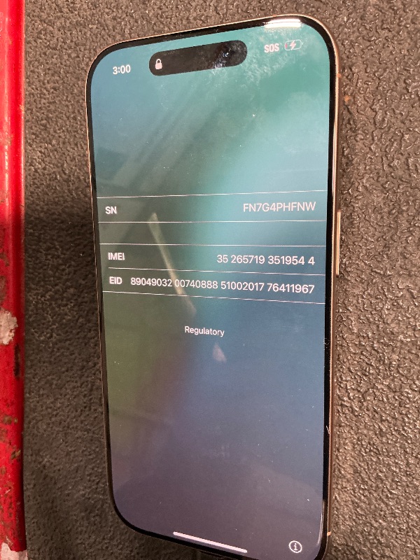 Photo 1 of ***LOCKED WITH PIN * Apple iPhone 16 Pro, US Version, 512GB, Desert Titanium - Unlocked (Renewed)