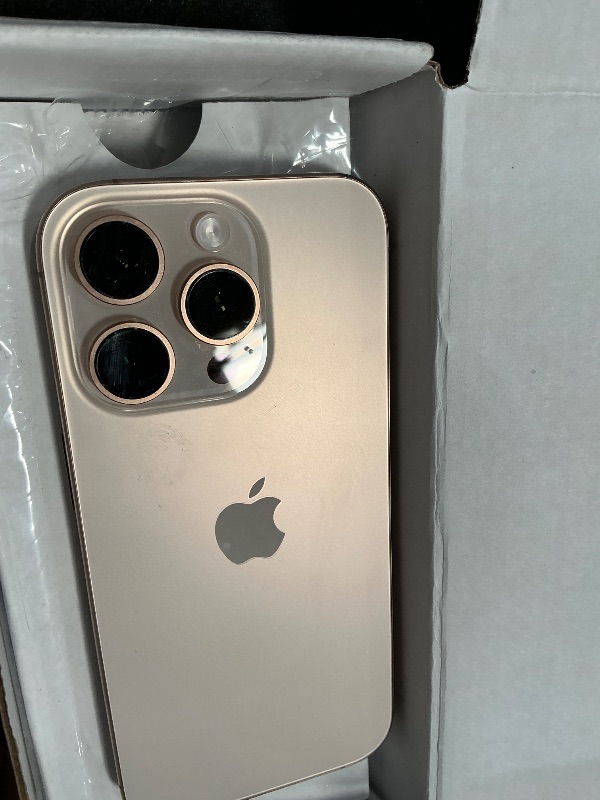 Photo 1 of ***LOCKED WITH PIN * Apple iPhone 16 Pro, US Version, 512GB, Desert Titanium - Unlocked (Renewed)