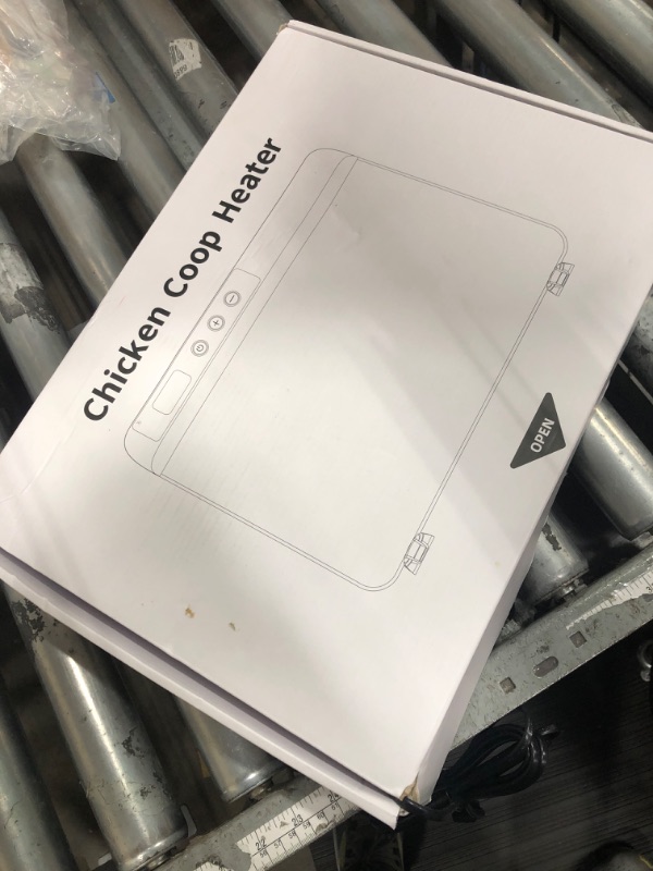 Photo 1 of TIMEBAL 2025 Smart Chicken Coop Heater with Adjustable Temperature Remote Control, 200 Watts Radiant Heat Flat Panel Heaters for Winter Heating,Adaptable to Timer and Temp Controllers,Black