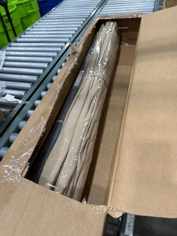 Photo 1 of **FOR PARTS ONLY**
Blissun 9' Outdoor Patio Umbrella, Outdoor Table Umbrella, Yard Umbrella, Market Umbrella with 8 Sturdy Ribs, Push Button Tilt and Crank (Tan)