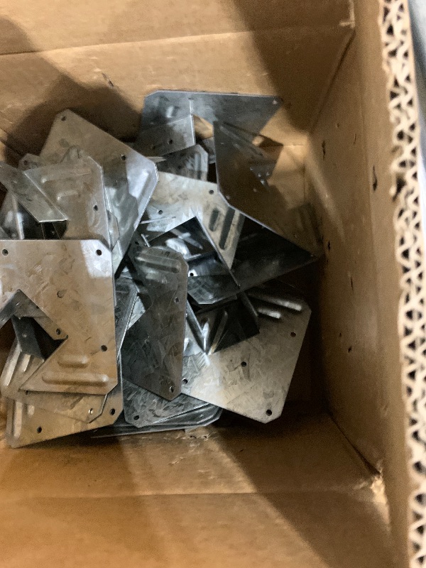 Photo 1 of (25-Pack) Calvana 16-Gauge Hurricane Ties, Rafter Hanger, Hurricane Straps, Pergola Brackets, Galvanized Finish, Rust-Resistant & Reliable, for Connecting Wooden Rafters, Patio Beams, Roof Trusses