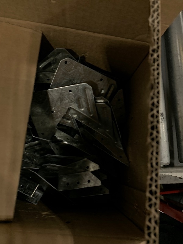 Photo 1 of (25-Pack) Calvana 16-Gauge Hurricane Ties, Rafter Hanger, Hurricane Straps, Pergola Brackets, Galvanized Finish, Rust-Resistant & Reliable, for Connecting Wooden Rafters, Patio Beams, Roof Trusses