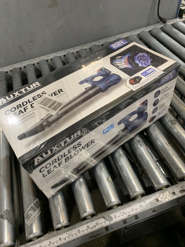 Photo 1 of **FACTORY SEALED**AUXTUR Leaf Blower Cordless with 2 x 4.0Ah Battery and Charger,22V Battery Powered Elevetric Blowers for Lawn Care,350CFM/120MPH & 6 Speed Levels Blowing for Leaves, Dust, Snow,Gravel
