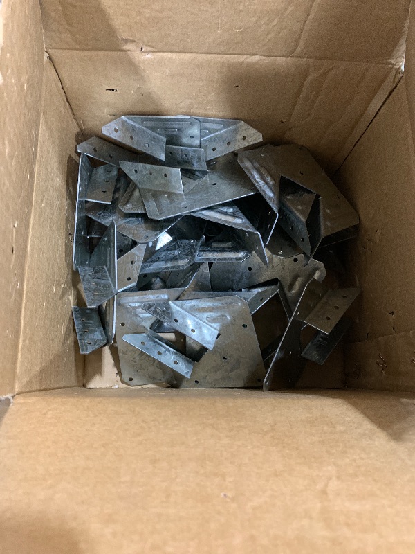 Photo 1 of (25-Pack) Calvana 16-Gauge Hurricane Ties, Rafter Hanger, Hurricane Straps, Pergola Brackets, Galvanized Finish, Rust-Resistant & Reliable, for Connecting Wooden Rafters, Patio Beams, Roof Trusses