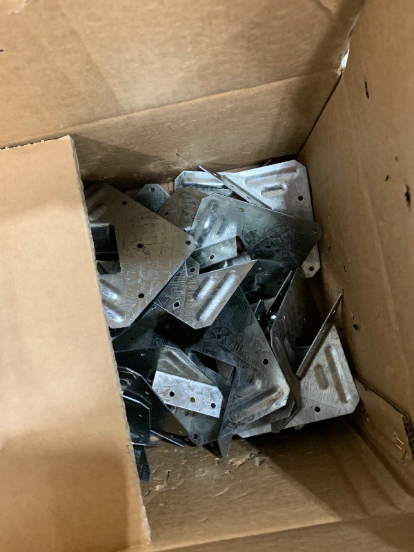 Photo 1 of (25-Pack) Calvana 16-Gauge Hurricane Ties, Rafter Hanger, Hurricane Straps, Pergola Brackets, Galvanized Finish, Rust-Resistant & Reliable, for Connecting Wooden Rafters, Patio Beams, Roof Trusses