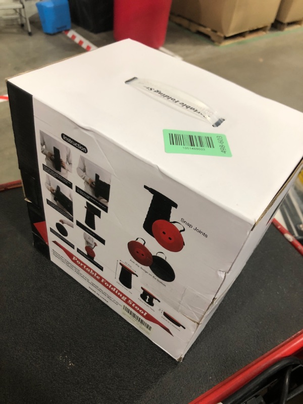 Photo 1 of 2PCS Upgraded Collapsible Stool with Removable Cushion & Waterproof Carry Bag - Portable Folding Stool for Adults, Camping, Fishing, Hiking - Lightweight Yet Sturdy Max 400lbs