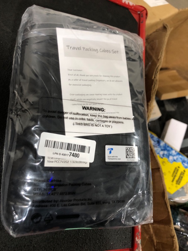 Photo 1 of 10 Set Compression Packing Cubes for Travel Essentials,Compressible Expandable Packing Cubes for Suitcase,OlarHike Luggage Organizer Bags for Travel,Handy Helper for Organizing Clothes(Black)