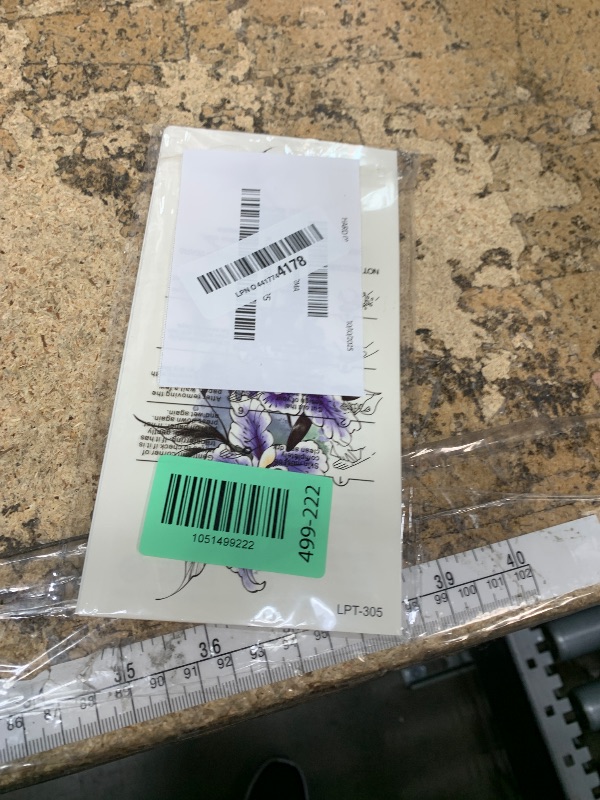 Photo 1 of ***ONLY 3 TATTOO STICKERS****TASROI 32 Sheets Sexy Black Lotus Temporary Tattoos For Women Girls Indian Tribal Lace Tatoo Sticker Neck, Mandala Flower Butterfly Rose Tattoo Temporary Dreamcatcher Elephant Henna Tattoo Kit Adults