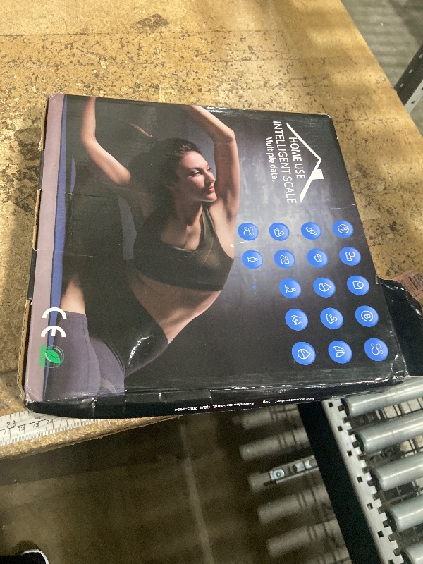 Photo 1 of Smart Digital Body Fat Scale, Accurate LED Display Bathroom Scale with Mobile App for Body Composition Analysis - (Black)