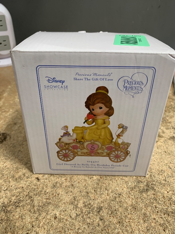 Photo 1 of Precious Moments Disney Showcase Collection - Age 5 Birthday Resin Figurine, Princess Belle, Ideal Gift for Daughters & Granddaughters, 104407