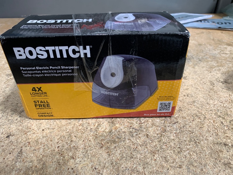 Photo 1 of **COLORED PENCILS NOT RECCOMENDED** Compact Desktop Electric Pencil Sharpener, Black, Sold as 1 Each