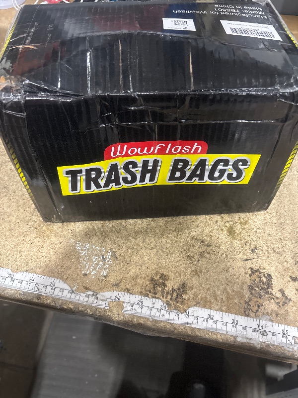 Photo 1 of 100 Count 55-60 Gallon Trash Bags, Sturdy & Tear-Resistant Commercial Can Liners 55 Gallon, Large Garbage Bags, Large Black Trash Bags for Commercial, Lawn and Leaf Bags
