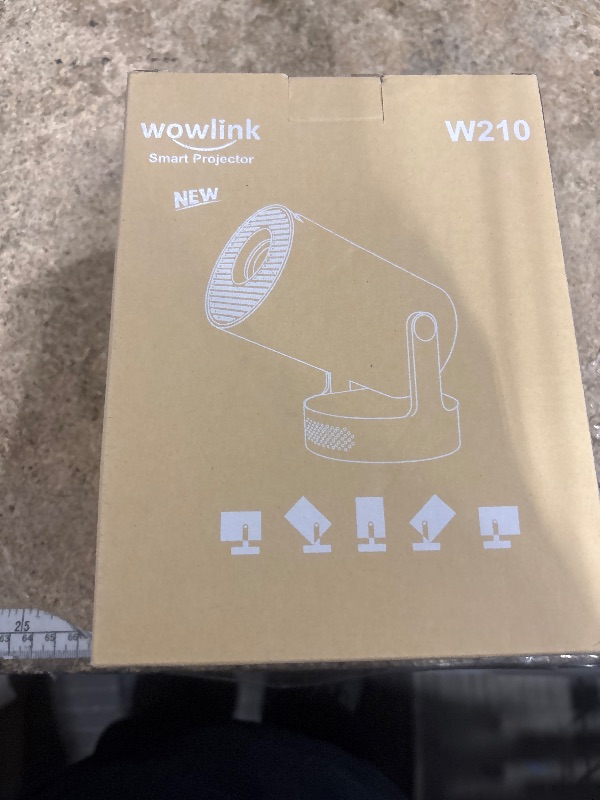 Photo 1 of [Built-in Apps & 2025 Upgraded] Mini Projector with WiFi 6 and Bluetooth 5.4 Support 4K 1080P Auto Keystone 180° Rotatable Projector Portable Compatibile with HDMI/TV Stick/Memory Stick/Laptop, White