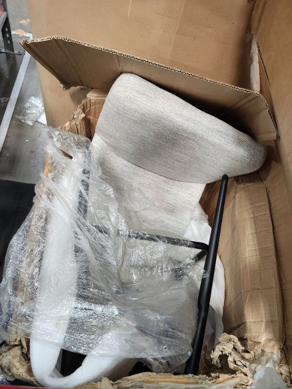 Photo 1 of ***************one of the bar stool is broken can not be assembled*****************
Erdoru Counter Height Bar Stools Set of 3, 26 Inch Upholstered 360°Swivel Barstools with Back and Metal Legs, Linen Fabric Counter Stools for Kitchen Island, Dining Room, 