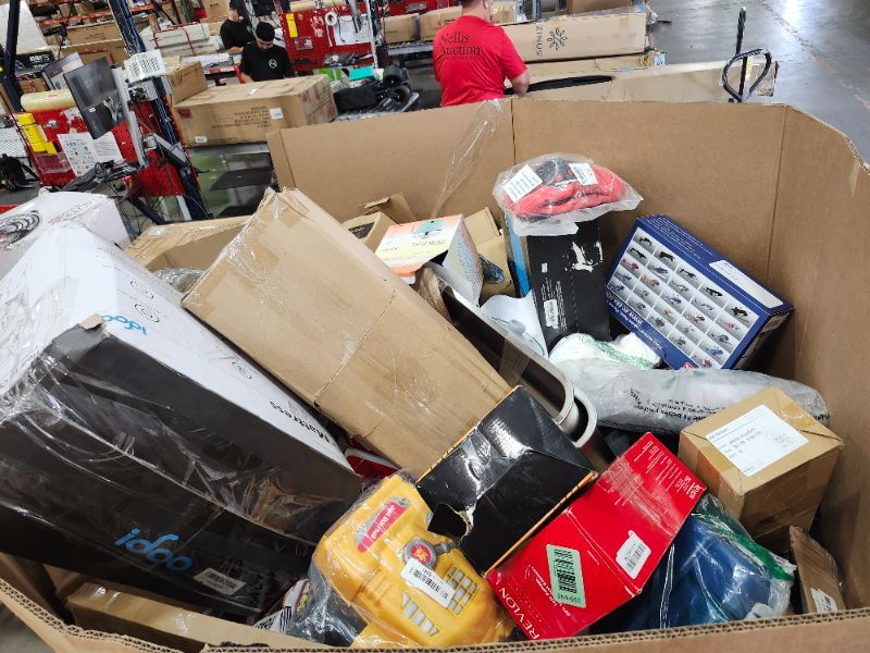 Photo 1 of ***FINAL SALE****Nellis Auction No Sale Pallet

These big variety boxes contain between 200 and 400 items, each with an unknown average retail value and condition. They consist of exception items, such as those not wanted by customers or rejected due to m