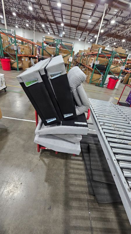 Photo 1 of ****************MISSING HARDWARE/ASSEMBLY PIECES**************************
Shintenchi Sectional Couch, Convertible L Shaped Couch with Storage, Modular Sectional Sofa with Storage Ottoman for Living Room, Apartment, Office, Light Grey