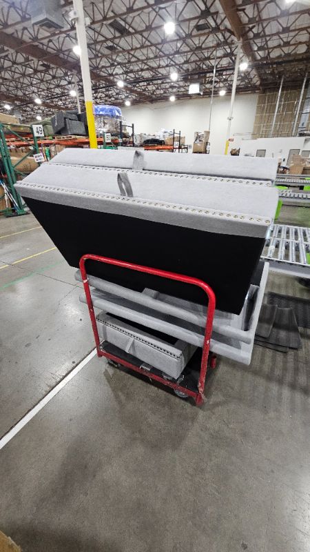 Photo 1 of ****************MISSING HARDWARE/ASSEMBLY PIECES**************************
Shintenchi Sectional Couch, Convertible L Shaped Couch with Storage, Modular Sectional Sofa with Storage Ottoman for Living Room, Apartment, Office, Light Grey