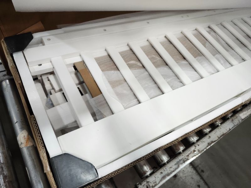 Photo 1 of **************INCOMPLETE ITEM, THIS IS ONLY BOX #1 OUT OF 3****************
EOVTK Kids Full Size House Loft Bed with Storage Wardrobe and 2 Windows, Wood Playhouse Loftbed with Ladder & Safety Guardrail for Girls Boys Bedroom, White