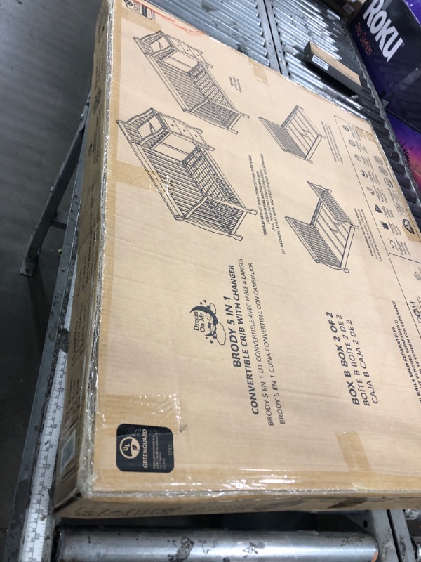 View 2 of ************INCOMPLETE ITEM, THIS IS ONLY BOX #2 OUT OF 2 TOTAL************
Dream On Me Brody 5-in-1 Convertible Crib Natural Box 2 Of 2