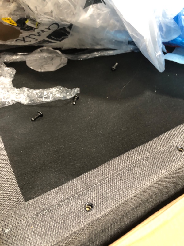 Photo 1 of ****PARTS ONLY***Convertible Sleeper Chair-Fabric Futon Sofa Bed, Single Sleeper Sofa, Small Couch Bed with USB Port, Foldable Table, Pillow, Adjustable Backrest for Dorm/Bedroom/College Darkgrey