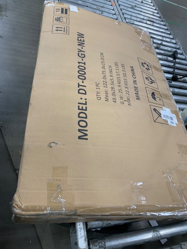 Photo 1 of ***PARTS ONLY***Erdoru 5 Piece Dining Table Set, Modern Metal&Wood Kitchen Dinner Table with 4 Chairs, Dining Room Table Sets for Small Spaces, Gray