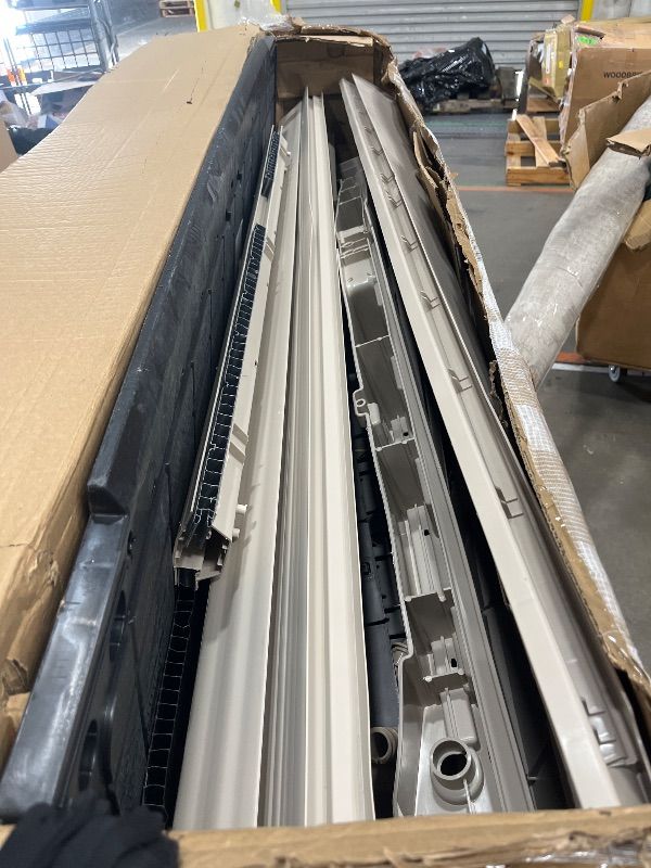 Photo 5 of Keter Factor 6x3 Outdoor Storage Shed Kit-Perfect to Store Patio Furniture, Garden Tools Bike Accessories, Beach Chairs and Push Lawn Mower, Taupe & Brown