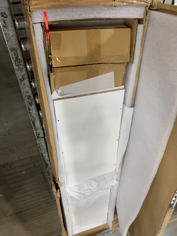 Photo 1 of *************MISSING PIECES/MINOR DINGS****************
Amazon Basics Storage Cabinet for Kitchen Pantry, White