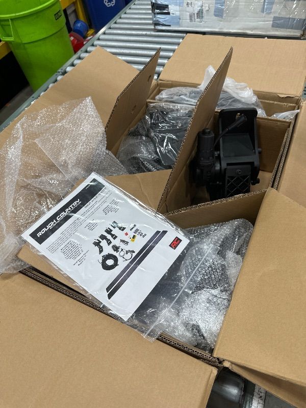 Photo 1 of *** PARTIAL SET - MISSING RUNNING BOARDS *** Rough Country Power Running Boards with LED Step Lights for Chevy Silverado & GMC Sierra 1500/2500HD/3500HD (2019-2025) Crew Cab - Electric Powerstep & Retractable Truck Steps