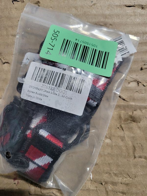 Photo 1 of 2Pack Scuba Lanyard Clip, Heavy Duty Quick Release Anti-Lost Strap with Adjustable Loop and Dive-Down Flag Webbing Band for Underwater Diving Cameras and Lights