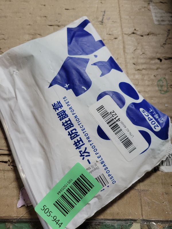 Photo 1 of 20PCS Disposable Dog Booties,Disposable Waterproof Dog Boots for Paw Protection Foot Covers pfor Cats Shoes Self-Adhesive Adjustable Straps(Velcro Strap L)