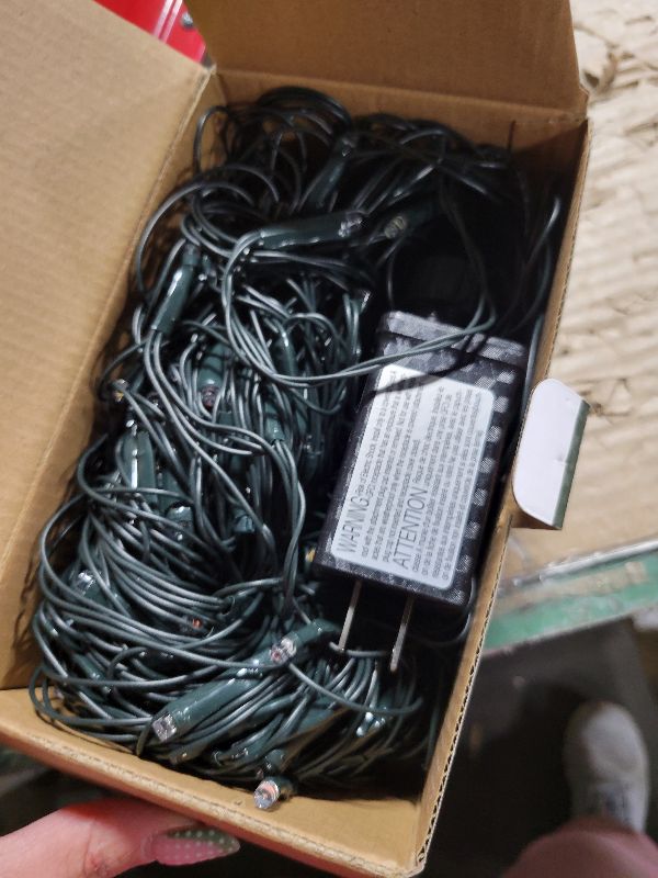 Photo 1 of 21ft x 5ft 360 LED Colorful Christmas Net Lights, 8 Modes Connectable Outdoor String Lights for Yard, Garden, Party Decor