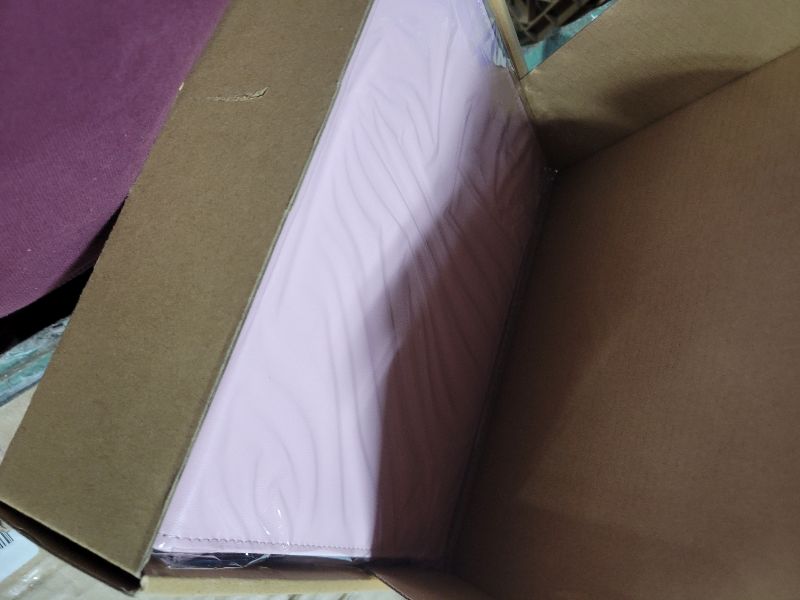 Photo 1 of 2 Pack Mini Size 3 Ring Binder 1 Inch Rings 5 Colors Dividers Pu Leather Binders 5.5" X 8.5" Holds 200 Sheets Paper Three Ring Binder DRing with Pen Loop 1 Pockets School Office (Purple&Pink)