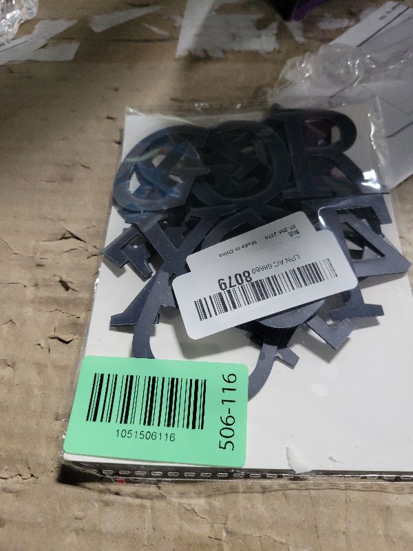 Photo 1 of 27Pcs Matte Black Acrylic Block Letter Cake Toppers Set (A-Z & &) - Custom DIY Monogram & Name Cake Decorations - Modern Event Supplies