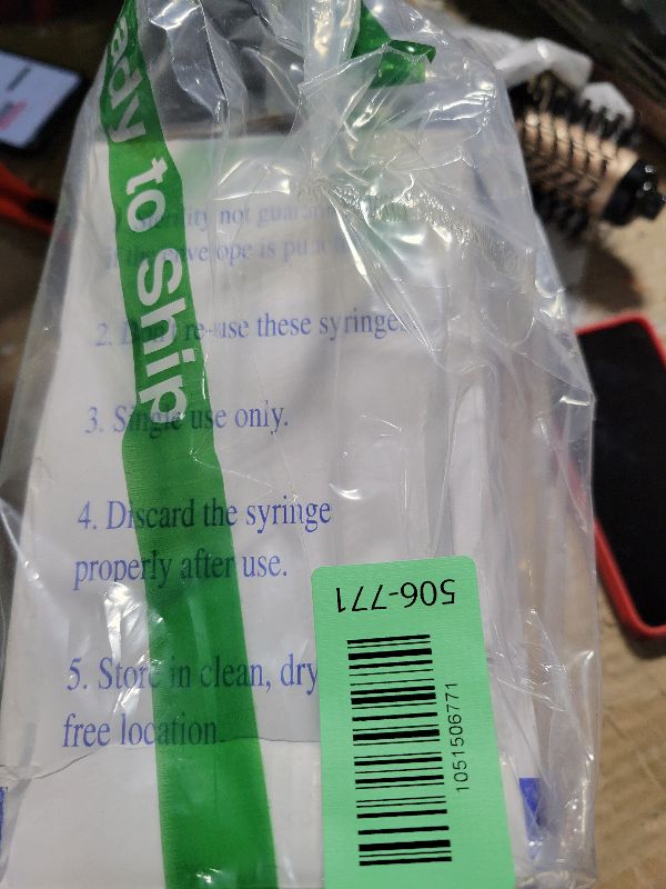 Photo 1 of 100 Pack Disposable 5ml/cc Lab Syringes with 22Ga 1.25 Inch Needle Luer Lock, Individually Sealed Packed