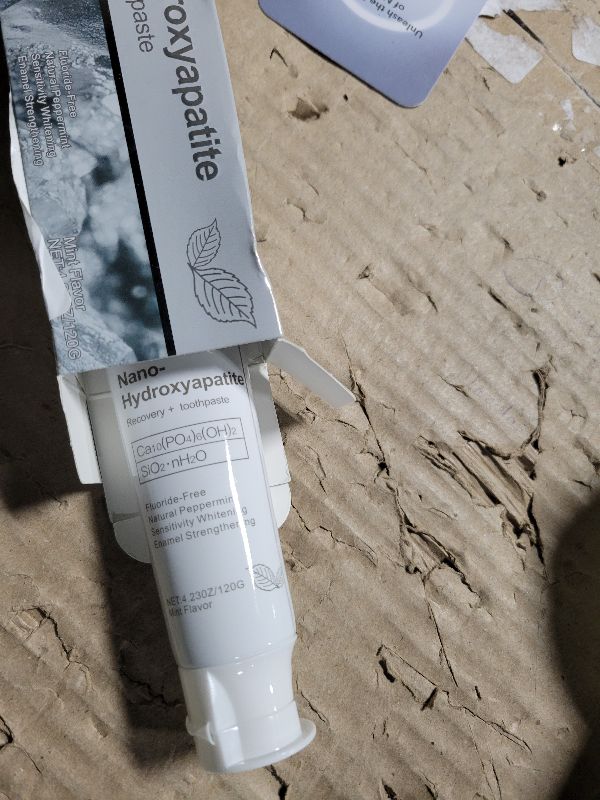 Photo 1 of 2-Pack 7.5% Hydroxyapatite Toothpaste, Fluoride-Free for Sensitive Teeth – Enamel Protection & Sensitivity Relief & Deep Clean, Gentle Mint Fresh Breath