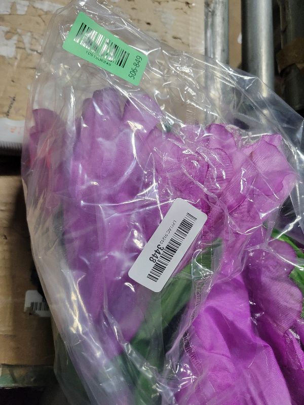 Photo 1 of 19.69 Inch Artificial Peony Flower Single Stem, Giant Flowers for Decoration, Fake Flower for Wedding Background Decor, Shop Window Display, Photography Props, Banquet(Purple)