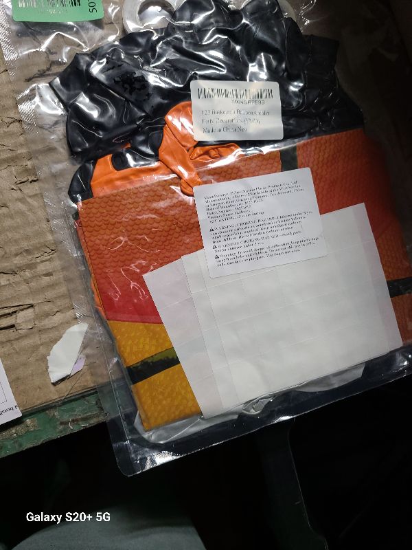 Photo 1 of 124pcs Basketball Balloon Arch Kit with Orange Black Balloons for Sports Themed Basketball Party Decorations