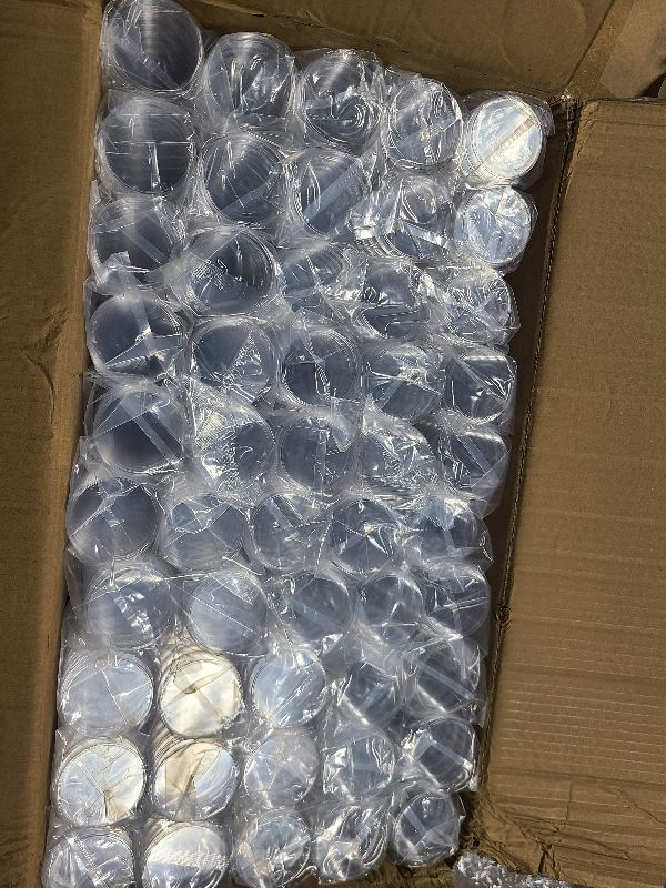 Photo 1 of [Autoclavable] 1000 Pack Sterile Thick Plastic Petri Dishes with Lid, Vabiooth 60mm Dia x 15mm Deep Clear 3 Vents Petri Dish for Lab Science Experiment, Non-Fragile, Scratch-Resistant