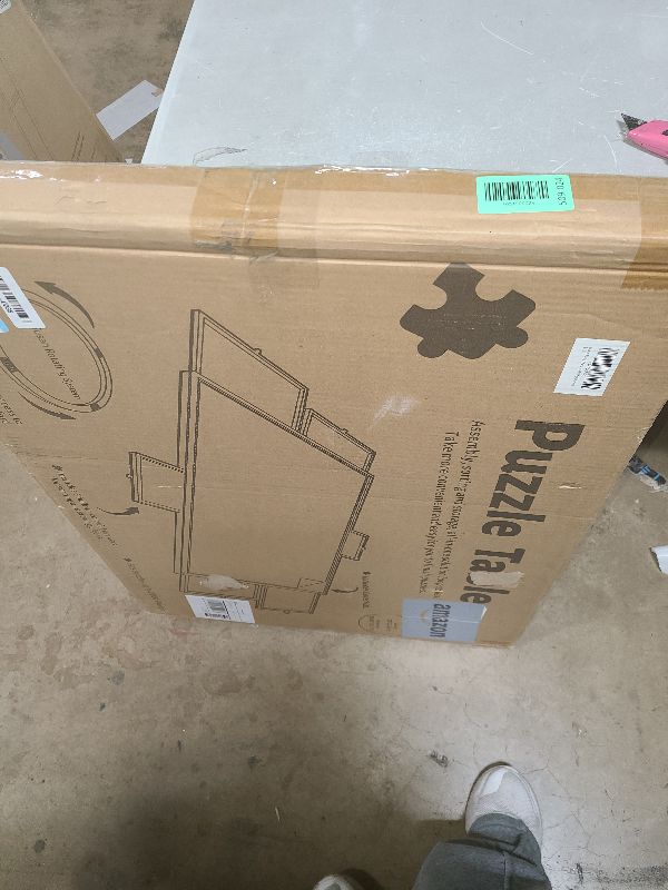 Photo 1 of 1000 Piece Rotating Puzzle Board Pro, 29" x 21" with 6 Drawers, Rubber Cover Mat, 360° Lasy Susan, Sort-Wise Colorful Felt Drawers & 4 Trays, Wooden Jigsaw Puzzle Table, Birthday Gifts for Mom