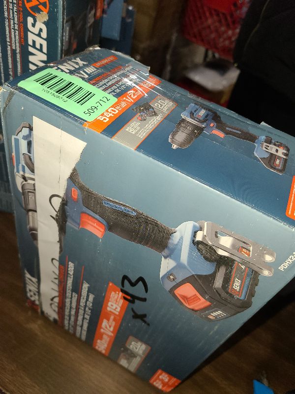 Photo 1 of SENIX X2 20 Volt Max* Cordless 1/2-Inch Hammer Drill Driver with Brushless Motor, Power Tool Kit Includes Storage Bag, 2.0 Ah Battery,Charger,Safety Glasses (PDHX2-M2)