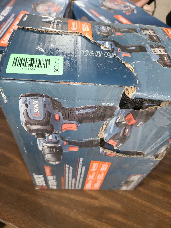 Photo 1 of SENIX X2 20 Volt Max* 2-Piece Cordless Power Tool Kit with Battery Powered 1/2-Inch Hammer Drill Driver and 1/4-Inch Impact Driver, Includes Soft Bag, 2 2.0 Ah Batteries & Charger (S2K2B2-02)