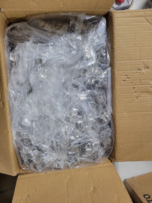 Photo 1 of 100 Pack Soft Closing Cabinet Hinges for Kitchen 1/2 Inch Partial Overlay Kitchen Cabinet Door Hinges 105 Degree Concealed with Mounting Screws for Frameless Face Frame Door