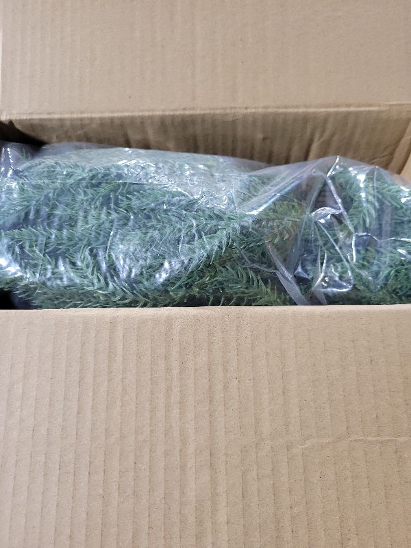 Photo 1 of 2Pcs 6Ft Real Touch Norfolk Pine Garland-Realistic Christmas Garlands for Mantle- Lush Dripping Artificial Greenary Decoration-Winter Indoor Outdoor Decor