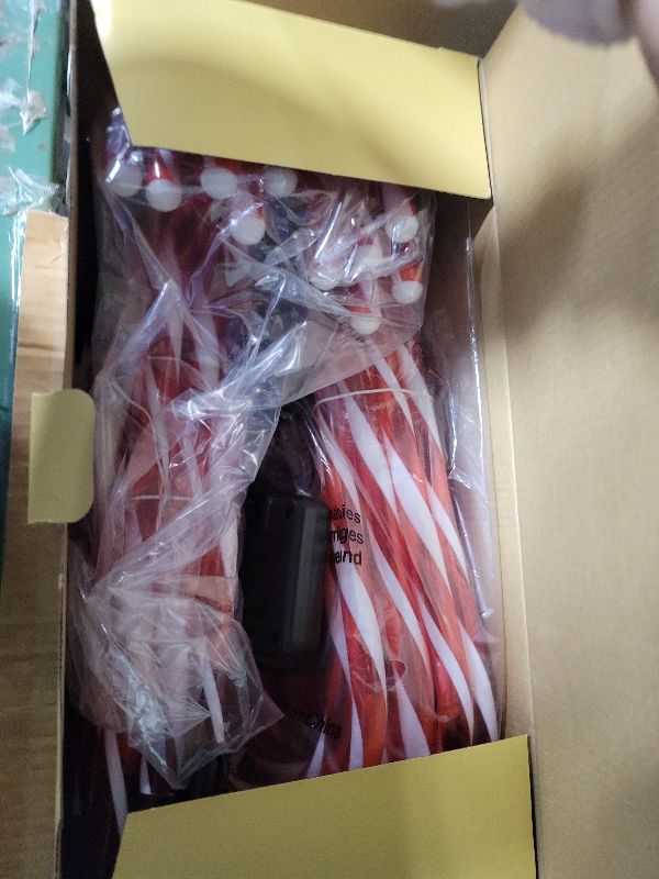 Photo 1 of 20 Pack Solar Christmas Candy Cane Lights, Christmas Decorations Outdoor Waterproof, Solar Powered Pathway Lights with 8 lighting Modes & Memory Function for Outside Party Garden Yard Patio Decoration